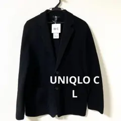 ユニクロ　C ニットジャケット　L ブラック