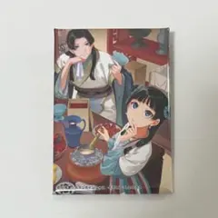 薬屋のひとりごと 原作小説カフェ スクエア缶バッジ 猫猫&壬氏 a