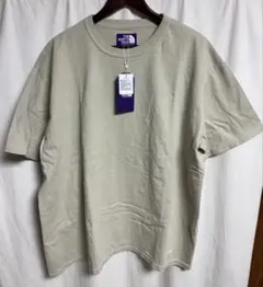 新品未使用THENORTHFACEPURPLELABELロゴ Tベージュ L