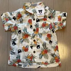 新品　DOUBLE.B 半袖シャツ 90 花柄・クマ柄
