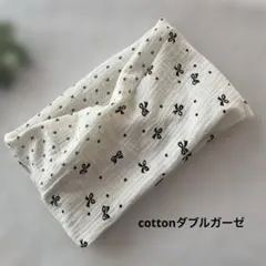 no.11vリボン＆ハート柄 ♡韓国スヌード♡お洒落、寒暖差、紫外線、冷房対策