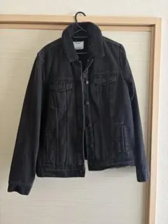 デニムジャケット ジージャン 黒 ボア