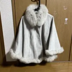 CECIL McBEE グレー ポンチョ・ケープコート