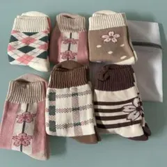 レディースソックス×5足セット➕ランドリーネット　まとめ売り　冷え対策