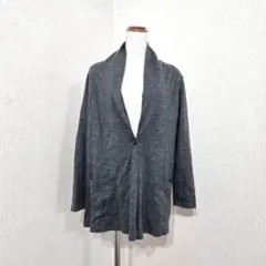 esche ウールカーディガンコート（40）グレー 日本製
