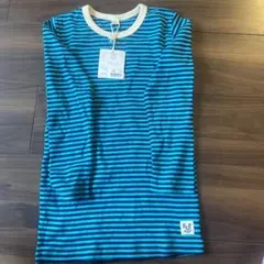 再値下げ！ロングTシャツ　緑色のボーダー　130 キッズ　男の子