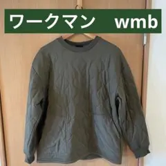 ワークマン　キルトポケット　プルオーバー　M トレーナー　キルティング　カーキ