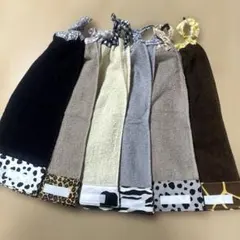 987.おりこうエプロン　おりこうタオル　タオルエプロン　6枚組　アニマル