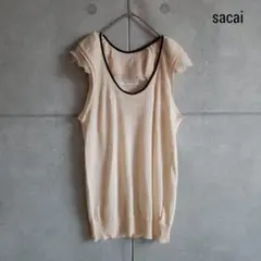 【sacai】 サカイ ノースリーブサマーニット タンクトップ X452のサムネイル
