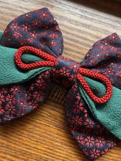 値下げ‼︎ 卒業式に‼︎ 花柄リボン型　和装髪飾り