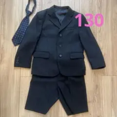 ブラックストライプフォーマルスーツ（ジャケット・ショートパンツ・ネクタイ）