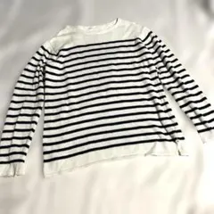 GUジーユー コットンボーダー ニットセーター 長袖 size L