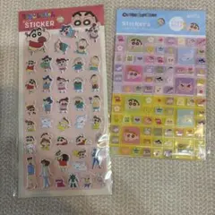 クレヨンしんちゃん　ぷっくりシール　タイルシール　 ２点セット