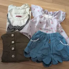 女の子　夏服　まとめ売り　半袖　短パン　スカート　90 100