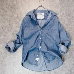 Frank & Eileen BARRY インディゴシャツ シワ加工 USA製