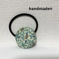 ハンドメイド　くるみボタンヘアゴム