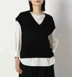 コムサイズム　COMME CA ISM　ニットベスト
