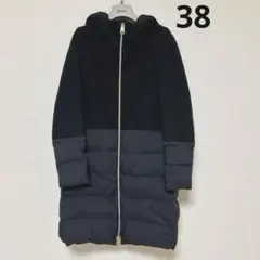 Hernoダウンコート ロング ブラック 38