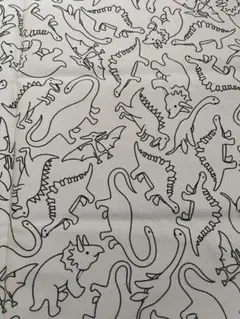 恐竜 生地 約50cm x 100cm
