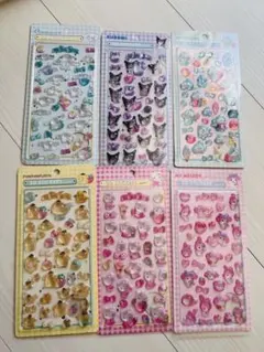 サンリオ ボンボンドロップシール 6セット 中身のみ