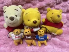プーさん　ストラップ　ぬいぐるみ　平成レトロ　６点セット