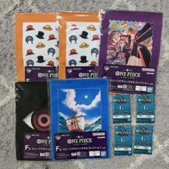 一番くじ　ワンピースカードゲーム　ステッカーセット　タオル　まとめ