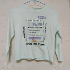 BISKEE 長袖カットソー ミントグリーン