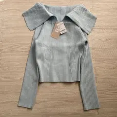 【新品】PEACH JOHN リブ編みオフショルダーセーター