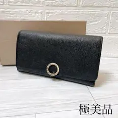 極美品 ブルガリ BVLGARI レザー 長財布 ブラック MB60 - メルカリ