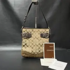 コーチ COACH ワンショルダー 肩がけ シグネチャー キャンバス レザー