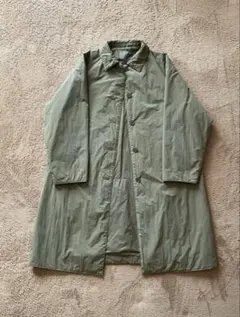 無印良品　撥水中綿ステンカラーコート　カーキ　Mサイズ