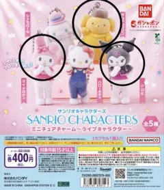 新品未開封　サンリオキャラクターズ　ミニチュアチャーム〜ライブキャラクター〜