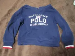 Ralph Lauren Polo パーカー ネイビー フード付き 100