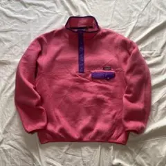 90s patagonia シンチラ スナップT ピンク USA製 ビンテージ