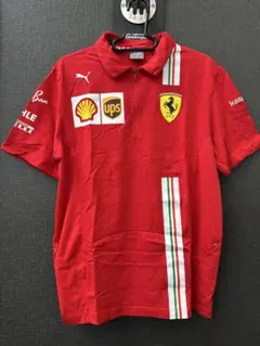 PUMA フェラーリ ポロシャツ Lサイズ レッド