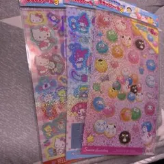 キラッとシール　サンリオキャラクターズ　セリア　3枚セット