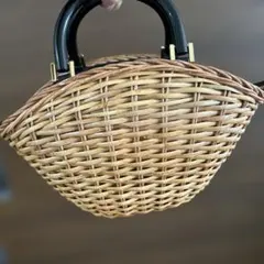ナンタケットバスケット 馬革ハンドル 鯨骨留め具 30年前の品プリ販売