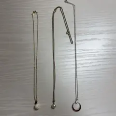 ネックレス　3点セット　ゴールド　シルバー