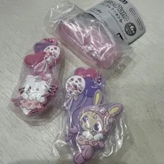 メゾピアノ　ふでばこコレクション　定規　ラバーマスコット　キティ　ベリエちゃん