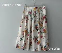 【ROPE' PICNIC】フレアスカート＊フラワー柄＊38