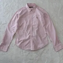 Ralph Lauren ピンクストライプ シャツ 9