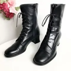 まぽぽ様専用♪美品✨ing レースアップ サイドジップ ショートブーツ 23.5