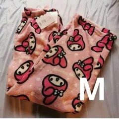 마이멜로디 마이크로 총 무늬 롱 팬츠 M 룸웨어 동키 한정