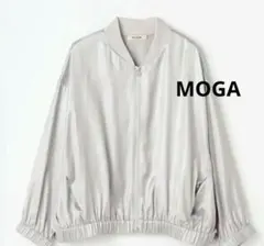 MOGA モガ　ネイルヴィンテージサテンショートブルゾン　Mサイズのサムネイル