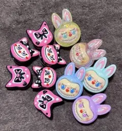 ラブブデコパーツ&デコビーズ11個