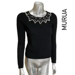MURUA パールビジュークラシック 長袖ニット 秋冬