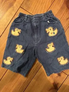 Tinkerbell アヒル刺繍デニムショートパンツ 100cm