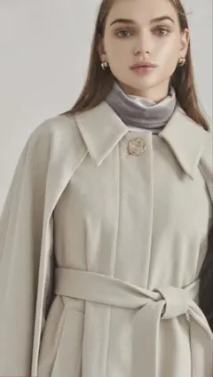 dazzlin ケープフレアジャケットコート