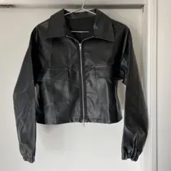 【SHEEN DAZY】 新品　フェイクレザージャケット　size S