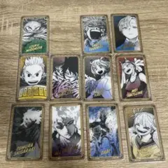 僕のヒーローアカデミア 箔押しクリアカードコレクション 11枚セット　原画展